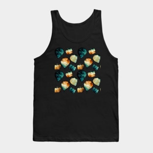 Watercolor Starry Sky, Air Balloons and Bags Tank Top